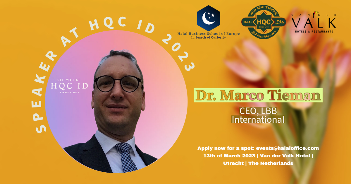 Dr. Marco Tieman is Speaker during the HQC ID 2023